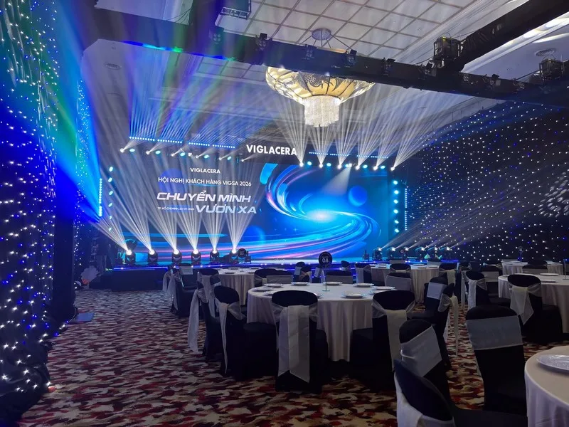 Toàn cảnh Gala Dinner VIGSA 2026 do Sài Gòn Light Event tổ chức trọn gói.