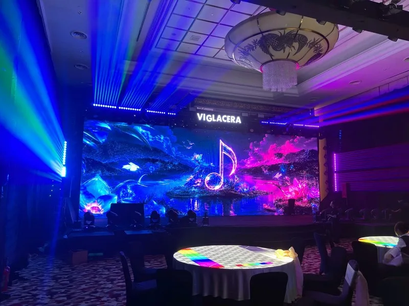 Hiệu ứng ánh sáng nghệ thuật trong Gala Dinner VIGSA 2026.
