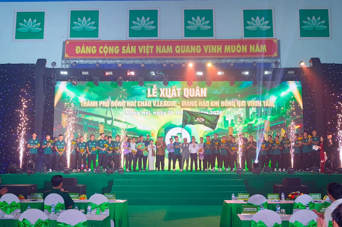 Sài Gòn Light Event tổ chức trọn gói Lễ xuất quân CLB Trường Tươi Đồng Nai mùa giải 2026–2027.