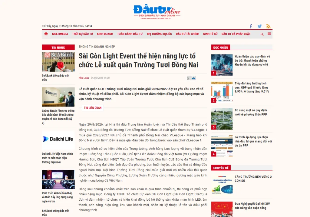 bao dau tu ghi nhan sai gon light event bao dau tu ghi nhan sai gon light event